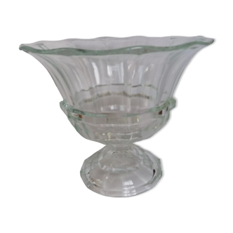 Cup on glass stand 22cm high