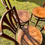 4 bistro chairs 1950