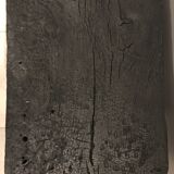 Console bois finition shou-sugi-ban en bois brulé avec traitement