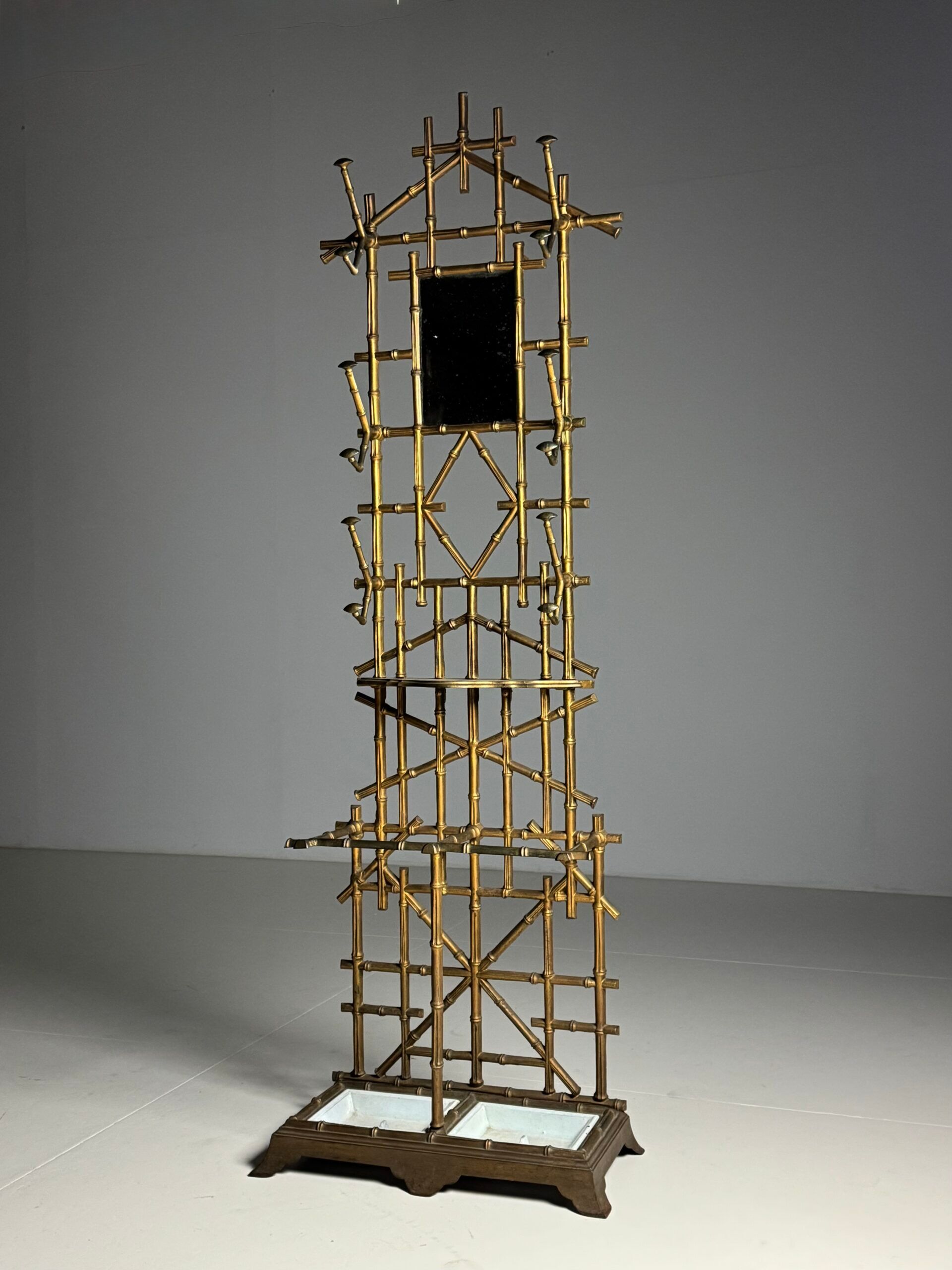 Porte-manteau en faux bambou, vers 1900