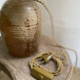 Grande lampe en grès et corde
