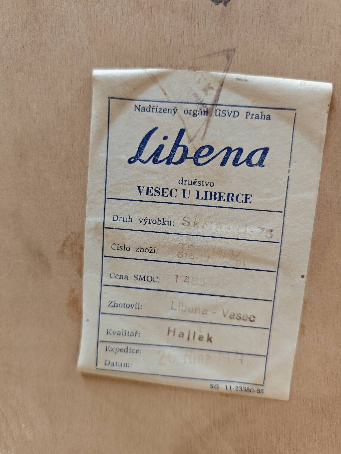 Czechoslovakian coffee table Libena 1960