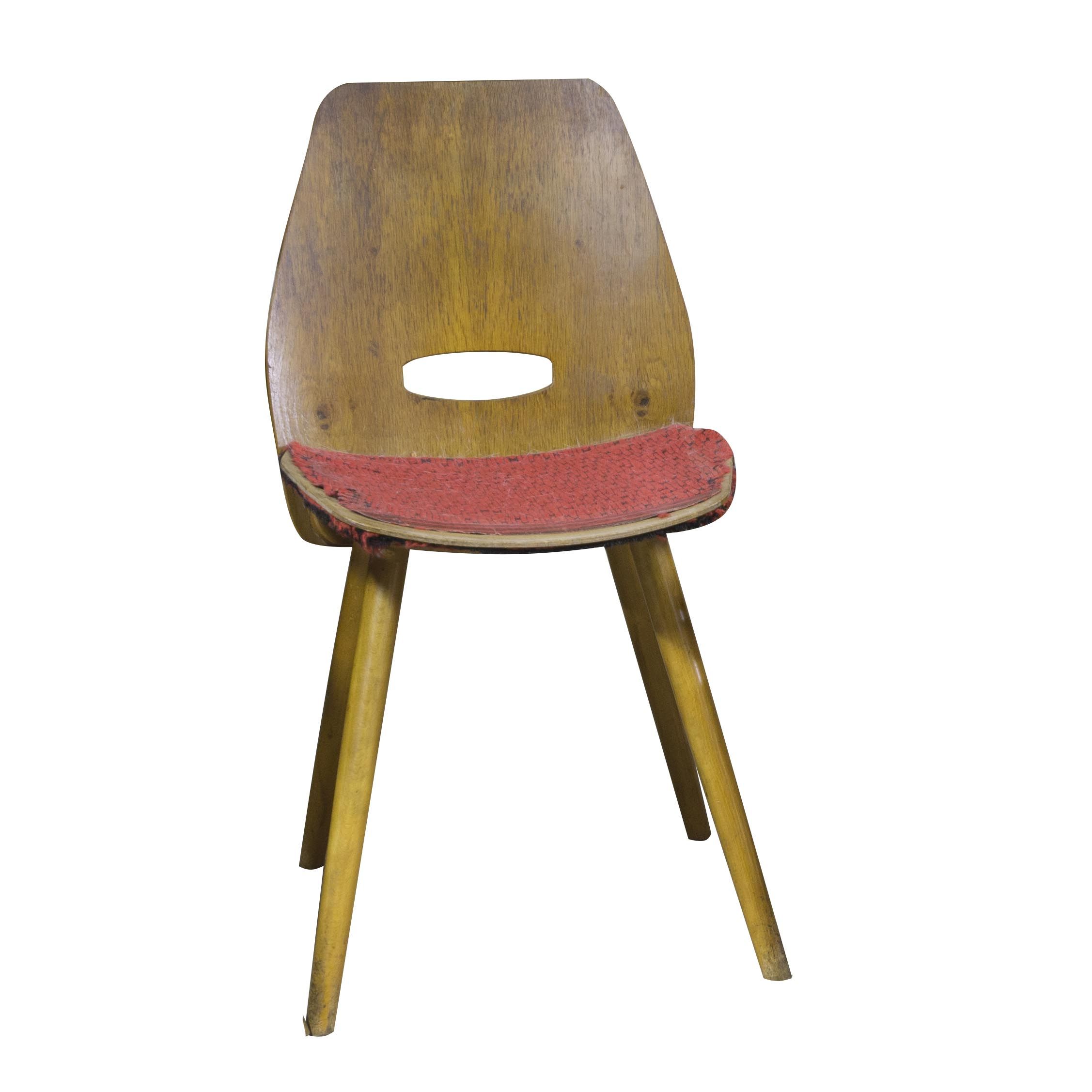 Set of four chairs by Frantisek Jirak for Tatra nabytok