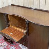 English art deco oak bar
