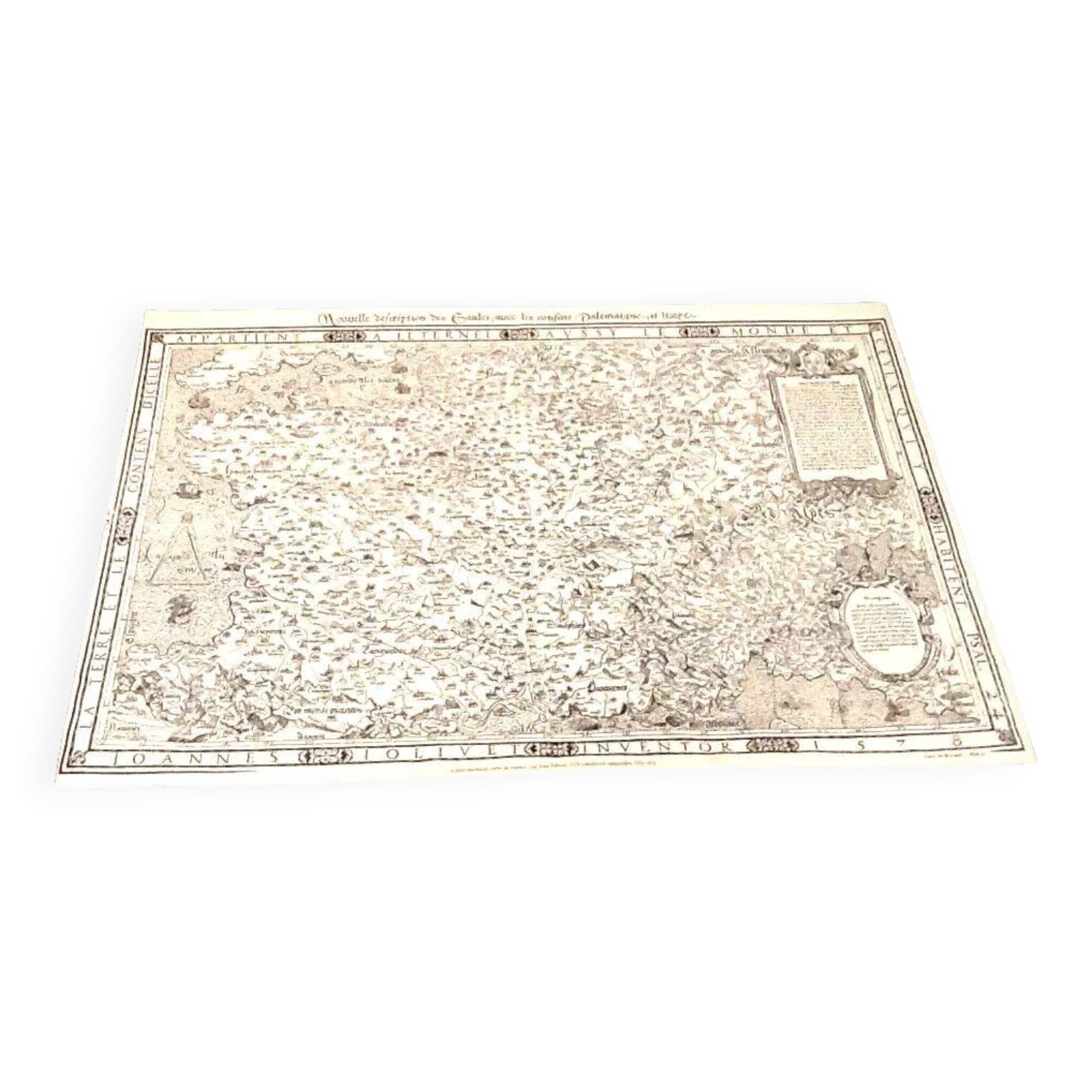 Poster / Map New description of Gaul Jean de Bonnot Paris