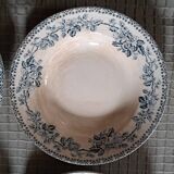 HBCM iron earth soup plates Guadeloupe decor