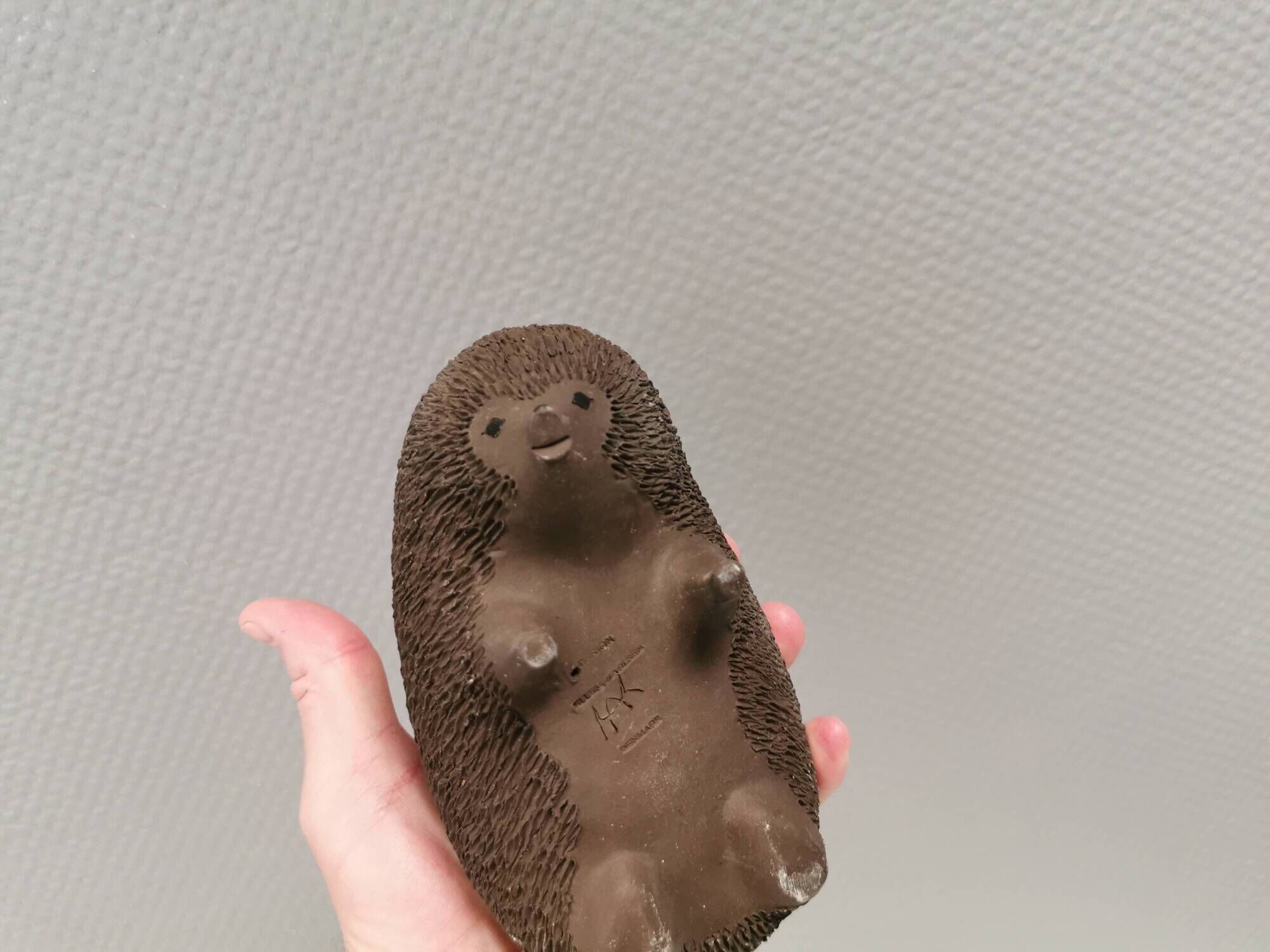 Ceramic Hedgehog Designed by Ellen Karlsen for HAK Denmark 1970s