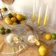 Antique chiseled crystal cups