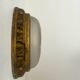 Vintage brass and sandblasted glass wall lamp, France 1940