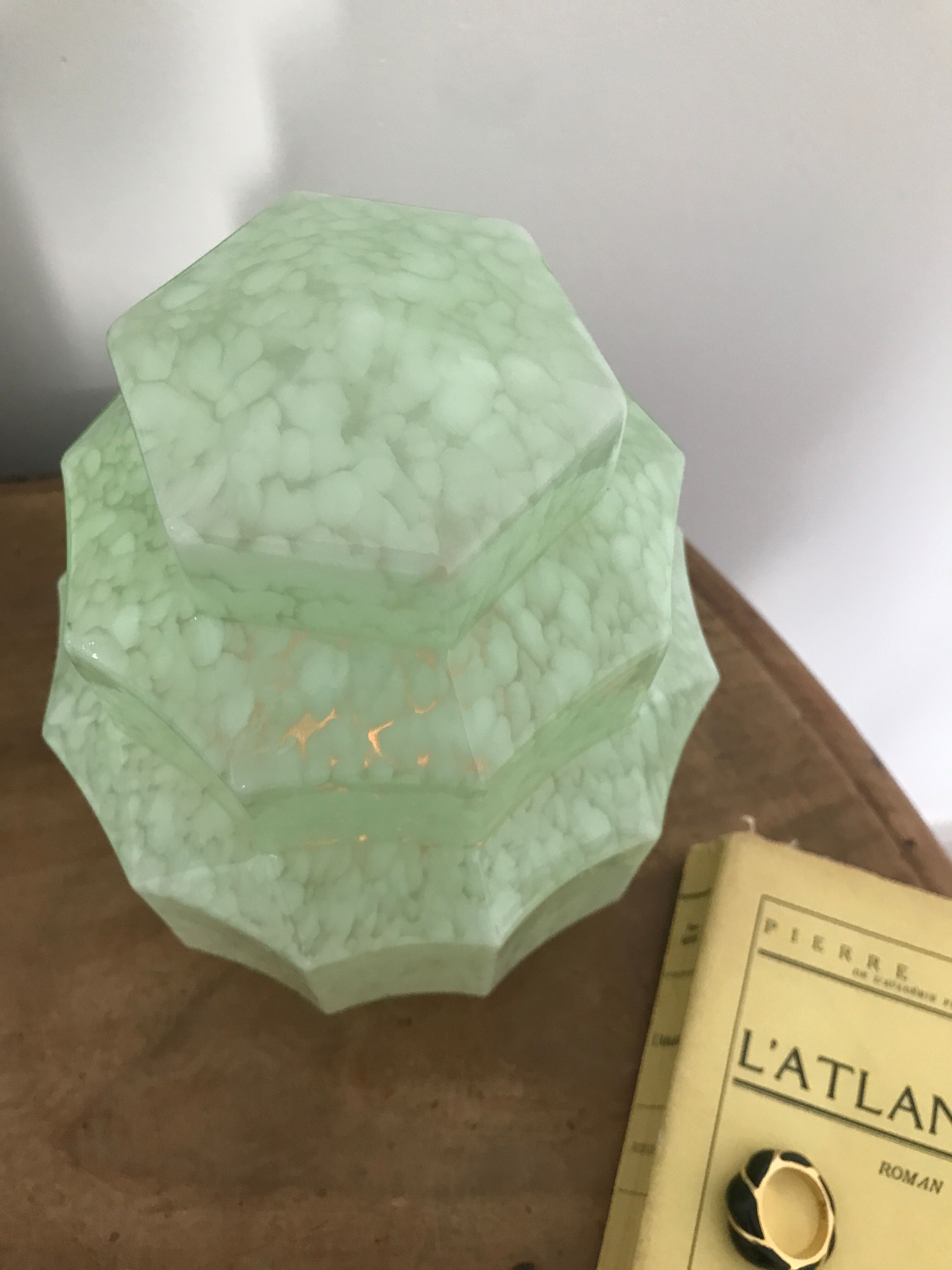 Speckled glass globe