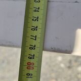 Small Parisian sideboard with one drawer and two doors, white lacquered