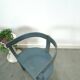 Old wooden blue set of chairs with flowers from Sweden