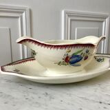 Saucière Villeroy & Boch La Louvière Belgian manufacture in Iron Earth early twentieth century