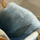 Fauteuil cabriolet de style Louis XV en hêtre