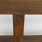 Oiled solid elm backrest bench