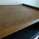 Chest of drawers in black and toile de Jouy