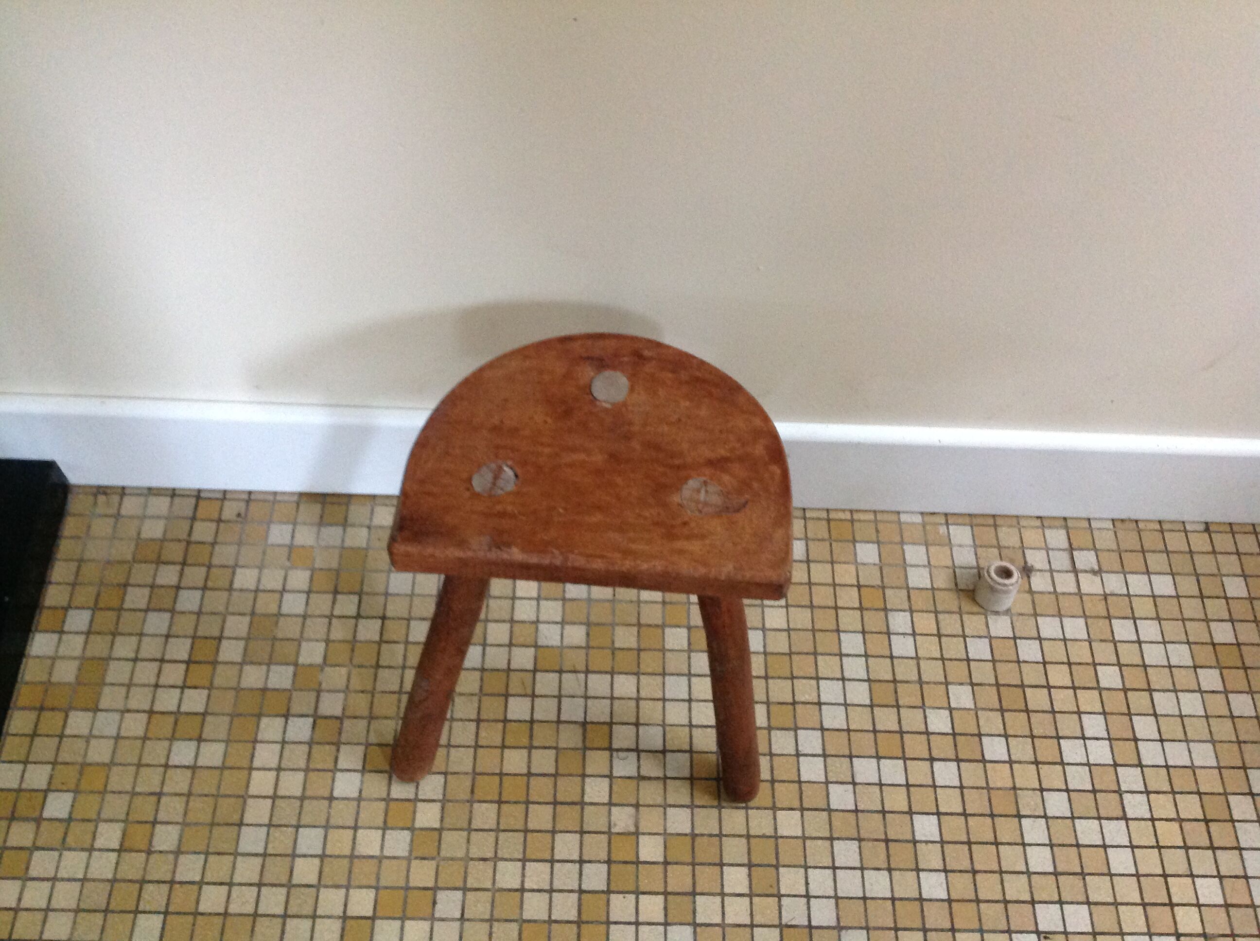 Cowhide stool