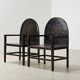 Rare Pair of Italian Rationalist Lounge Chairs Italy 1920s