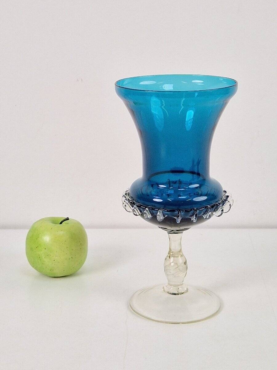 Mid-Century Modern Blue Murano Glass Vase, 1960s