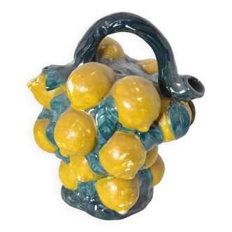 Pichet barbotine citrons