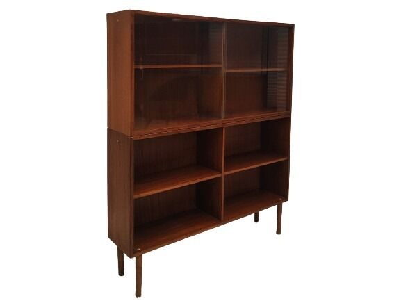 Mid century highboard display cabinet