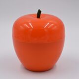 Vintage ice bucket in the shape of an orange apple