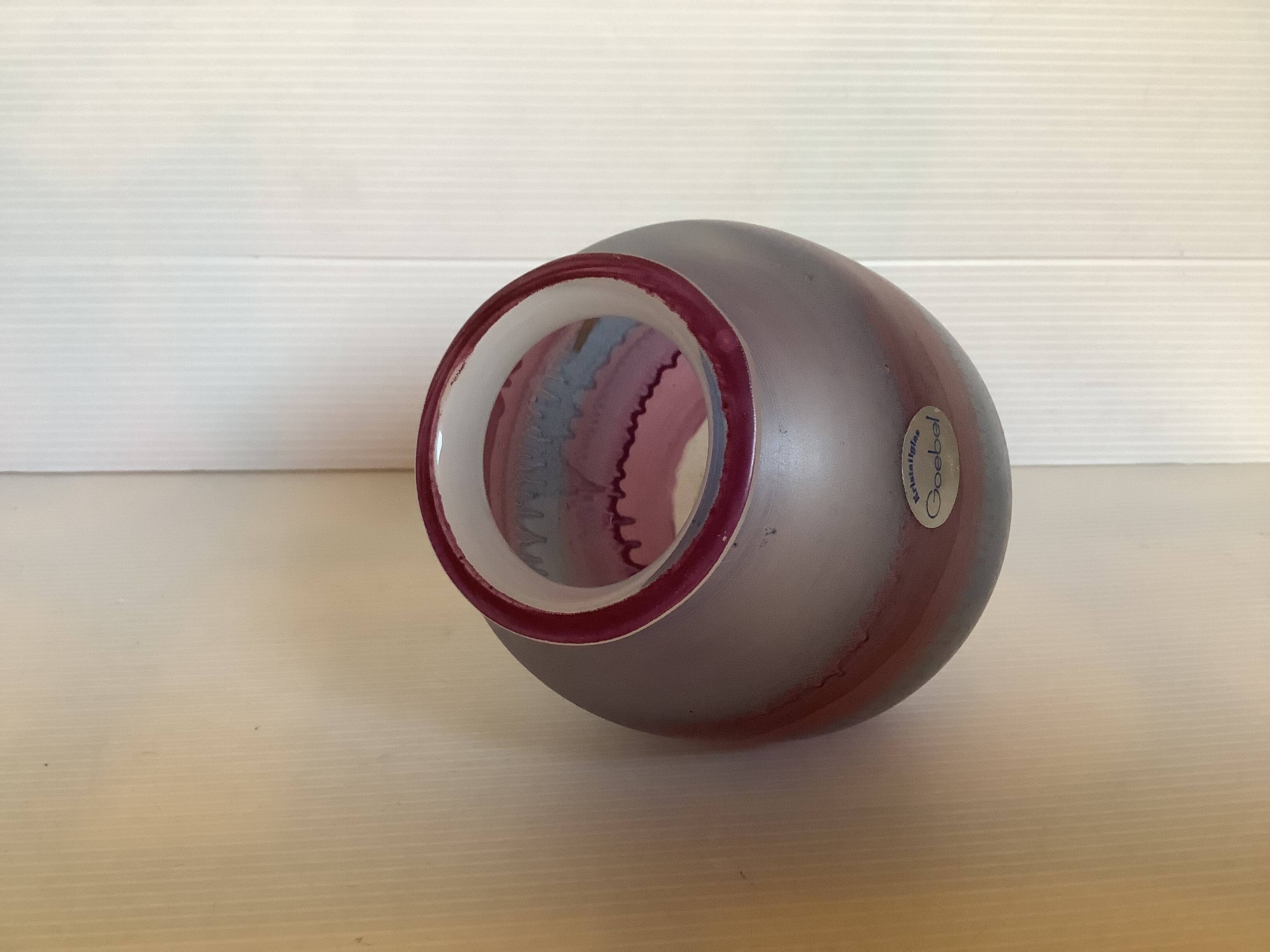 Vase Goebel kristaliglas mauve violet