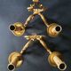Three Louis XVI bronze wall sconces by Lucien Gau, Paris, antique.