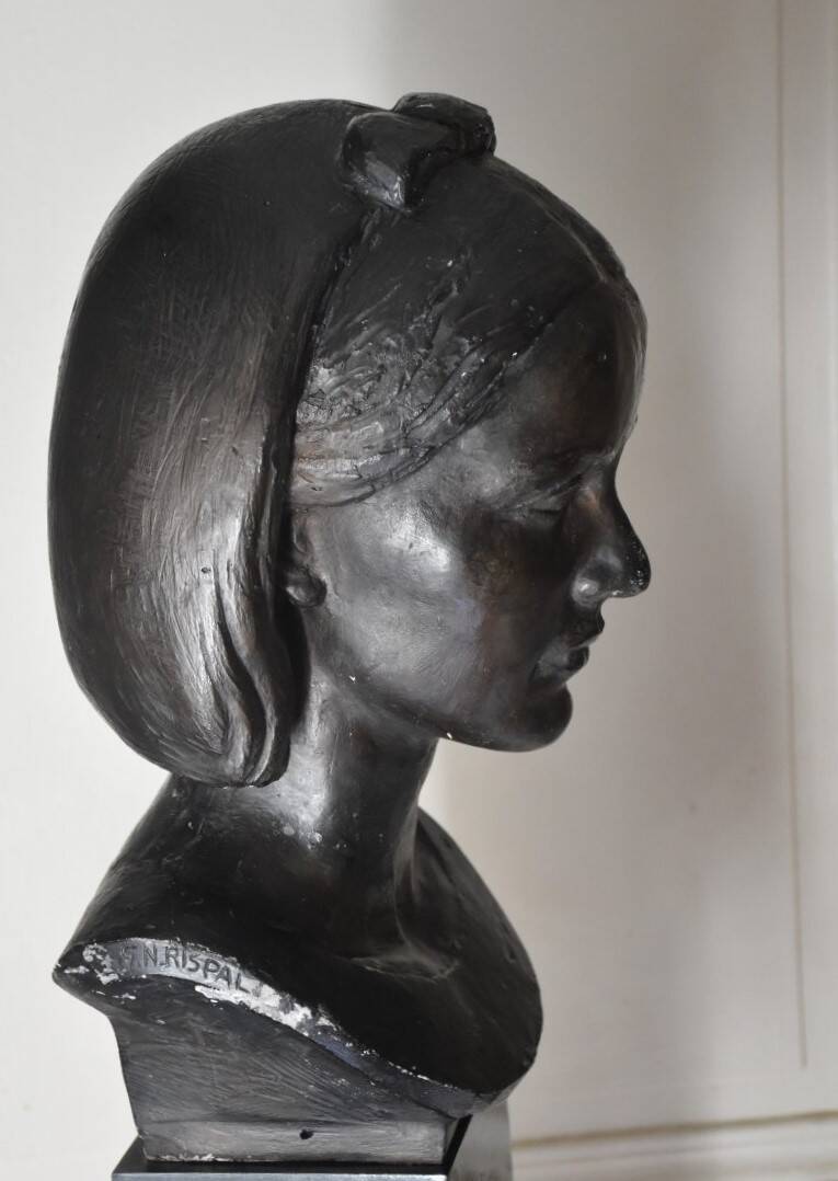 Gabriel Rispal, Bust of a Young Woman (circa 1960)