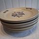 Set of 8 flat plates from St Amand model "Sologne" in good condition.