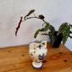 Earthenware vase signed Péguet Grignan – blue decoration – craftsmanship from the Drôme region