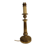 Old 19th century brass lamp base