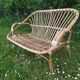 Rattan bench years 50/60
