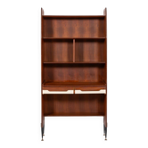 Italian Mid-Century Modern bookshelf-desk cabinet
