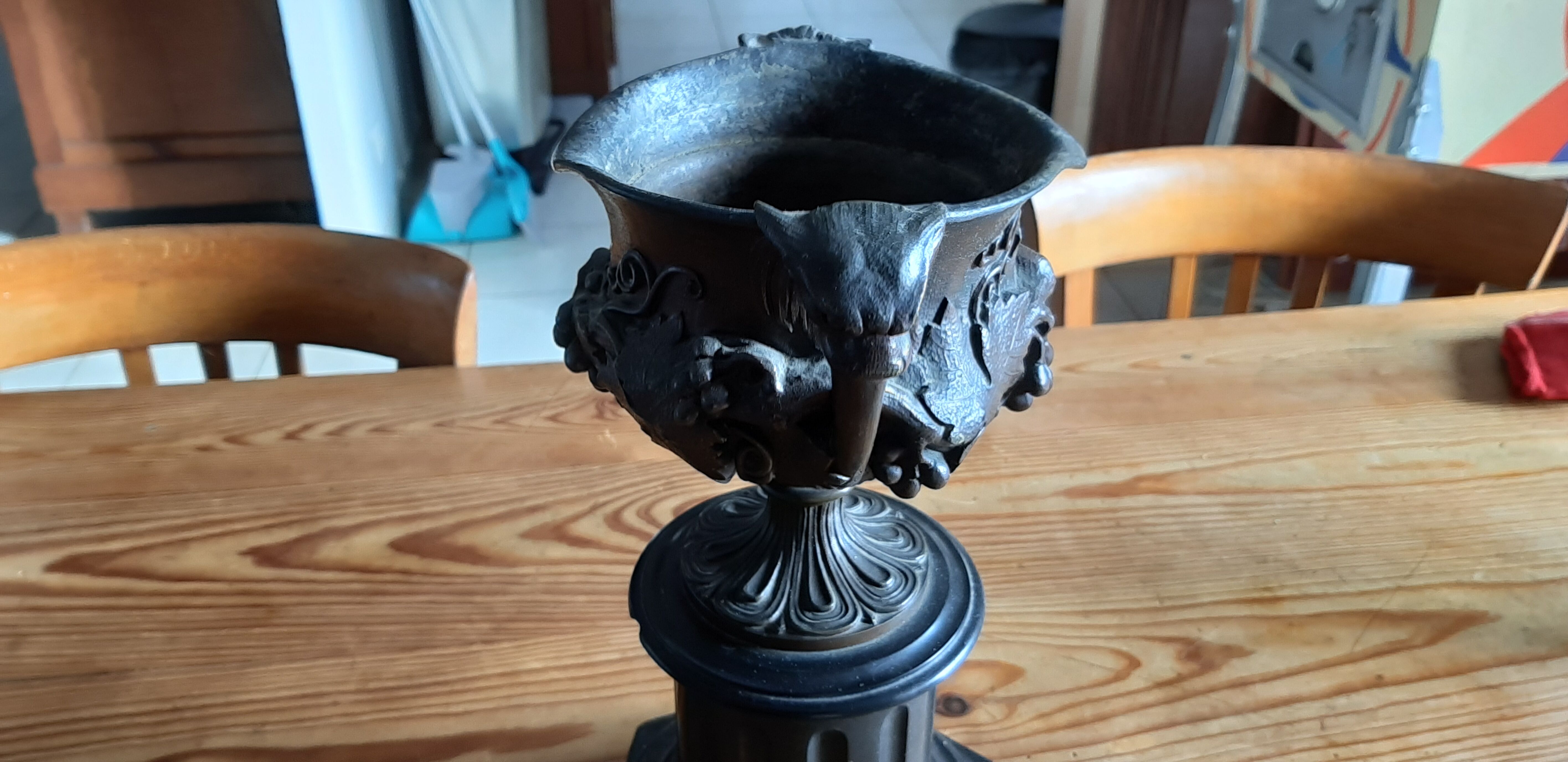 Cassolette Bronze and Marble