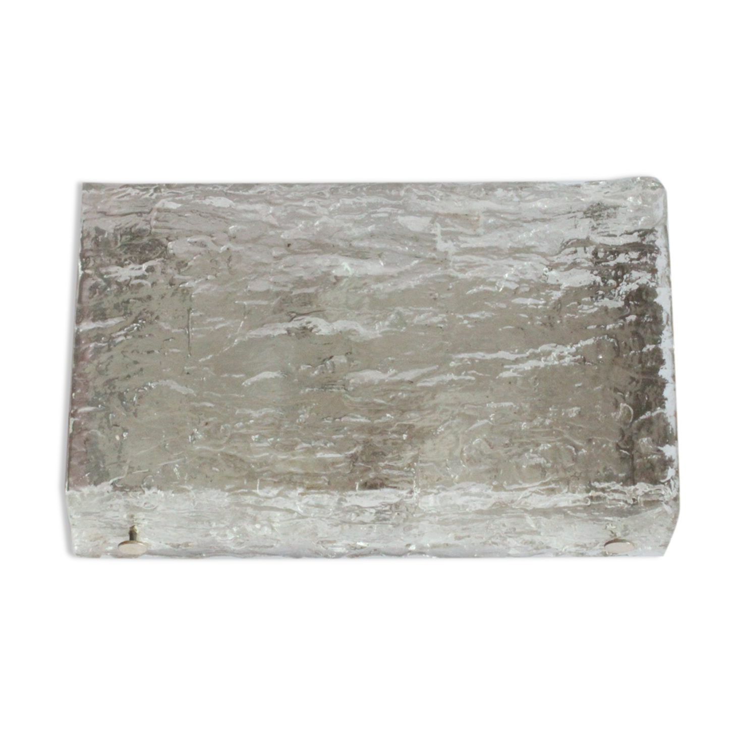 Ice glass wall sconce by Kaiser Leuchten, Germany 1960