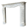 Louis XV style fireplace in Arabescato Carrara marble, circa 1880.