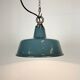Industrial grey enamel pendant lamp, 1960s