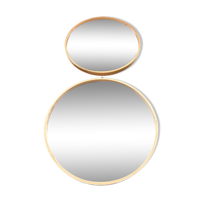 Set de miroirs en bambou