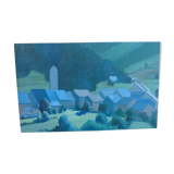 Canvas country landscape or mountain not sign