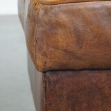 Pouf en cuir de mouton