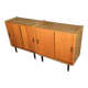 Pair of modular modernist buffets as a bookshelf.
