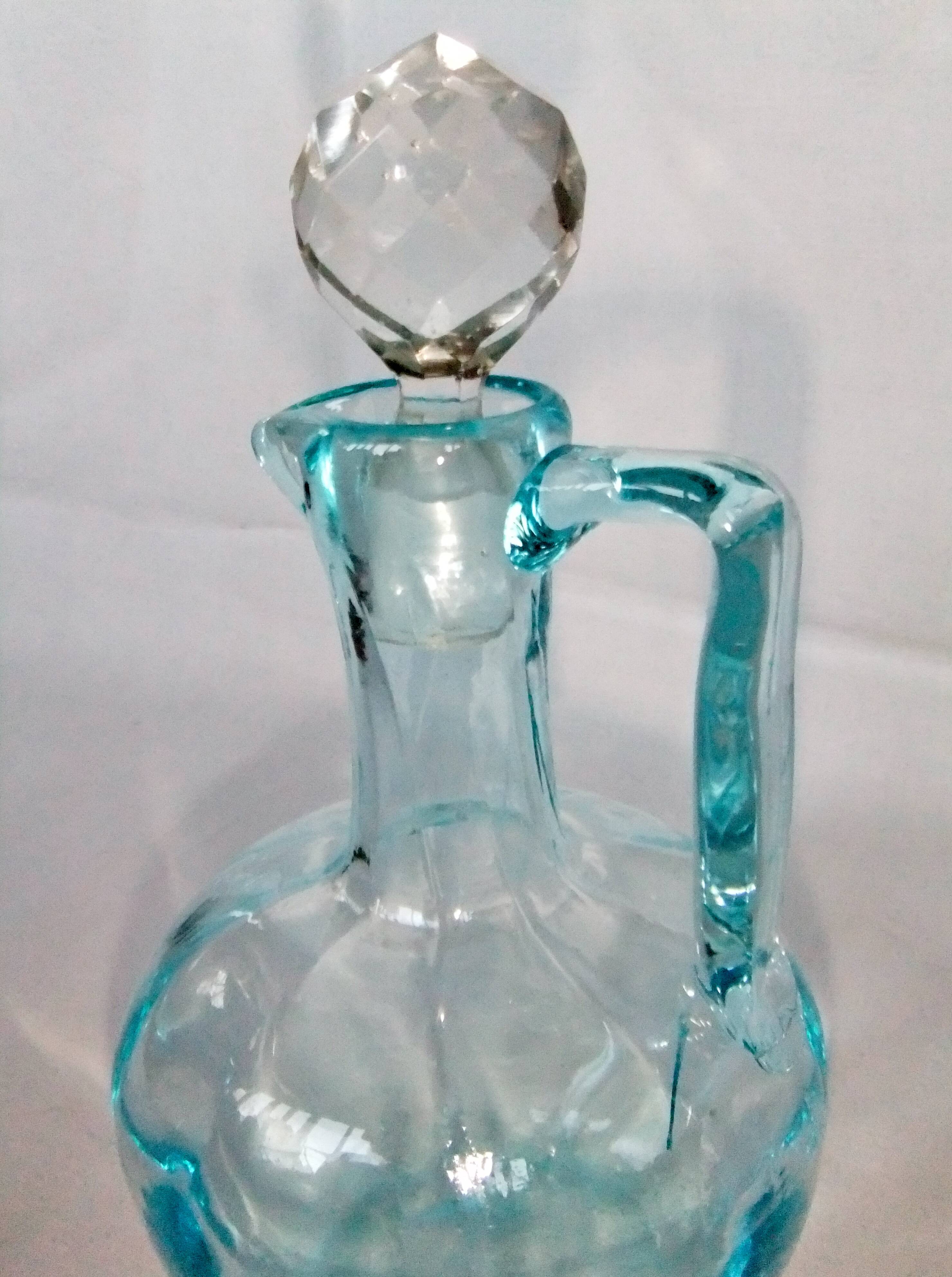 Old blown glass carafe George Sand collection