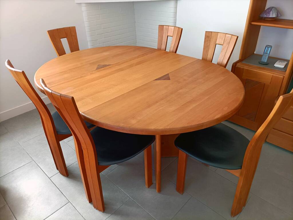 Dining table SELTZ Fagus and chairs