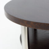 Table basse chromée Bauhaus par Robert Slezak années 1930