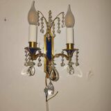 Pair of Louis XVI style gilt bronze wall lights