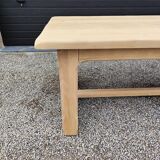 XXL farm table 2m80 + 2 solid oak benches