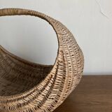 XL wicker gondola basket 1960