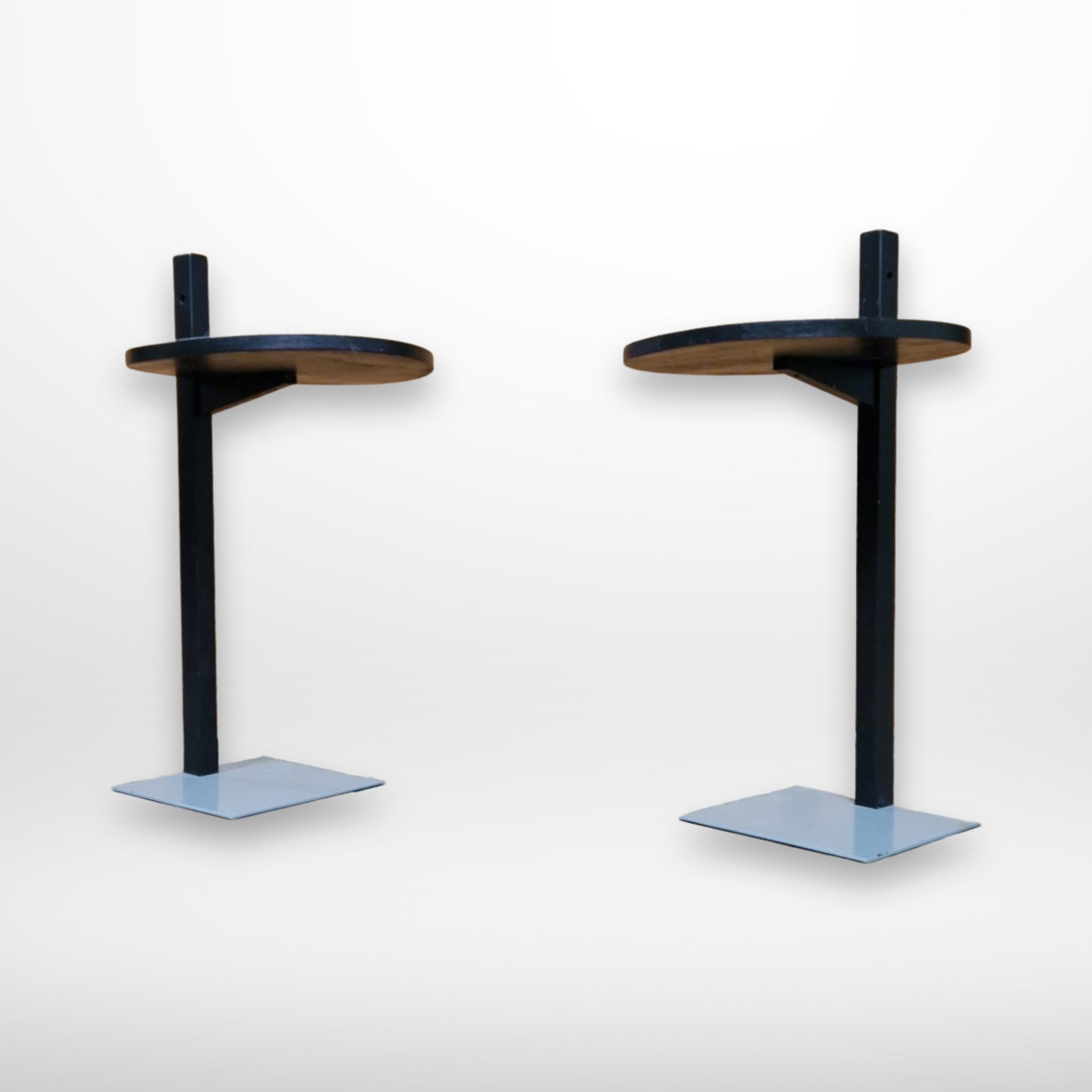 Set of 2 modernist side tables or night stands, 1970s