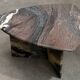 Vintage coffee table in Cipollino marble, 1970.